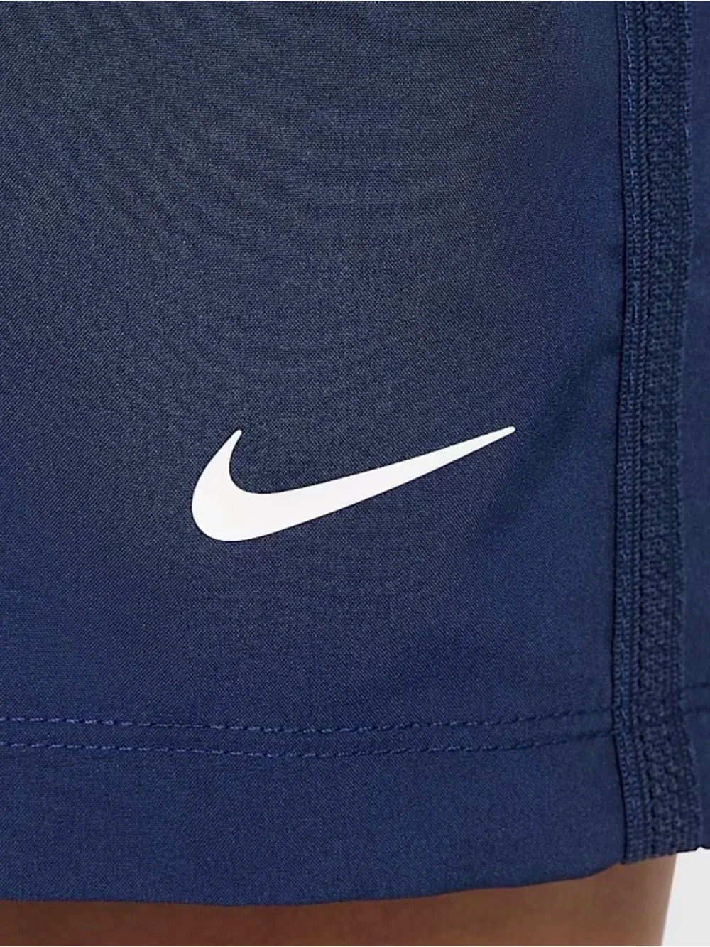 Nike youth  Navy Blue Athletic Shorts with White Swoosh